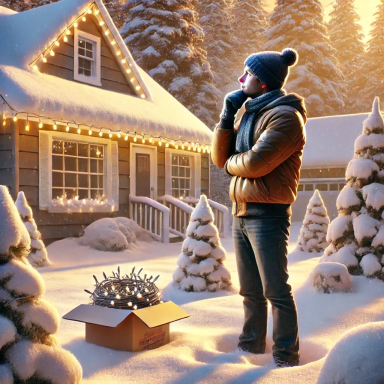 Holiday Light Install - Grand County, Colorado