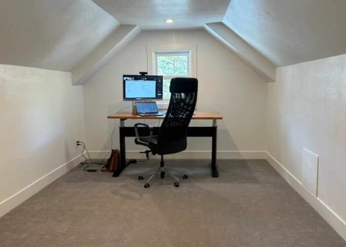 After: Converting an Attic Into A Functional Office