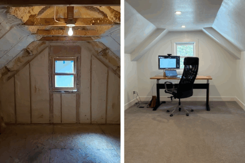 Converting an Attic Into A Functional Office