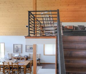 Hardwood Floor & Metal Railing Remodel Fraser Mountain Home