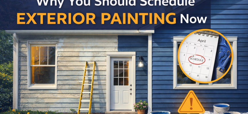 Why You Should Schedule Exterior Painting Now (Before Everyone Else Does)