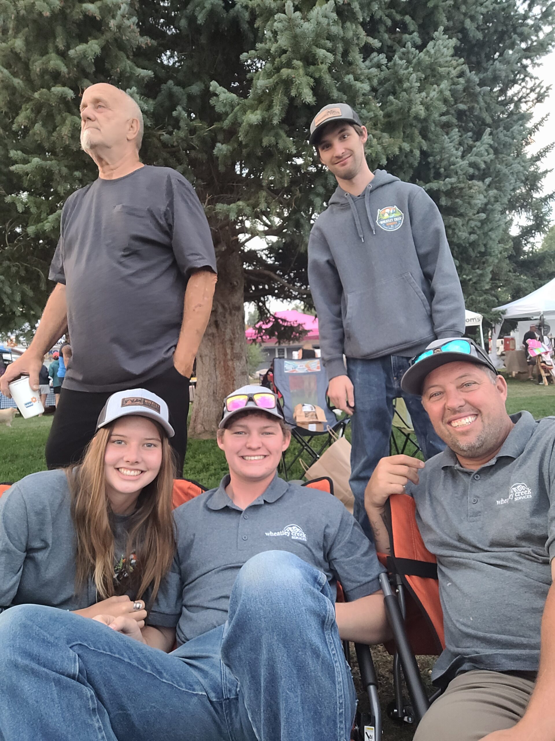 Wheatley Creek Services team enjoying Music and Market in downtown Granby Colorado