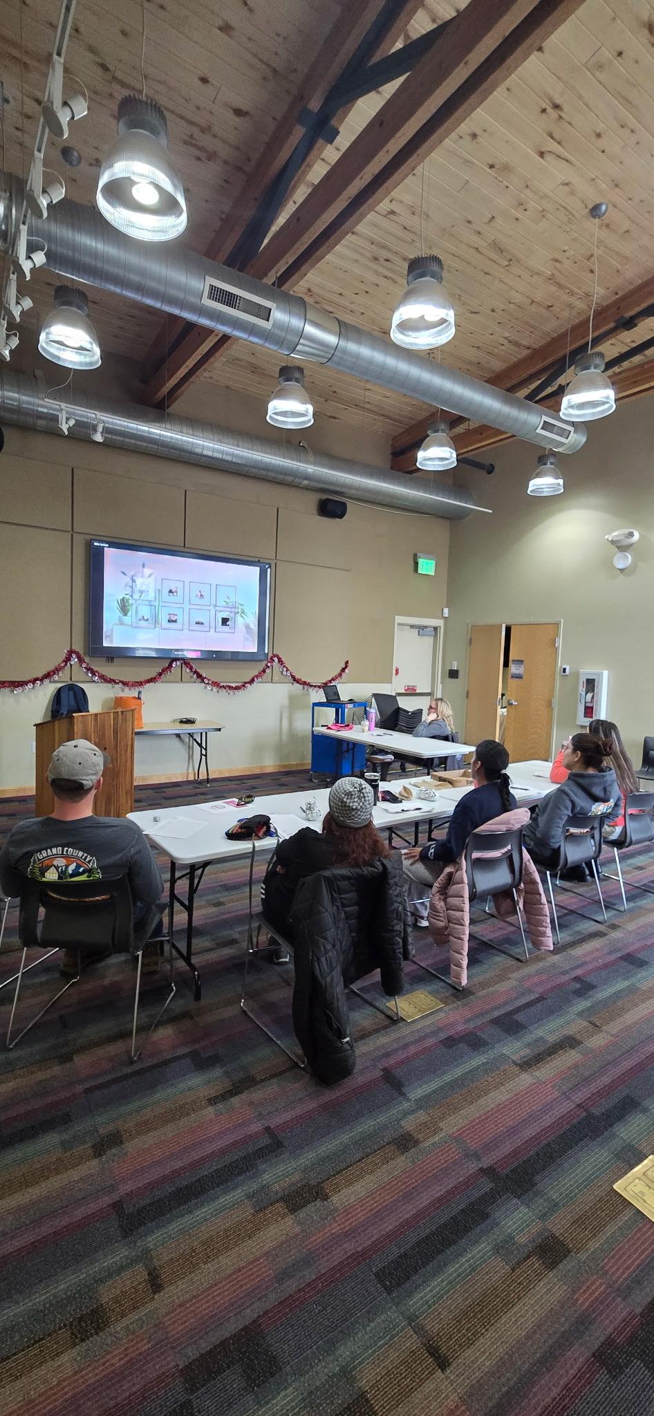 Wheatley Creek Services team gathered for an after-hours training session in Grand County Colorado