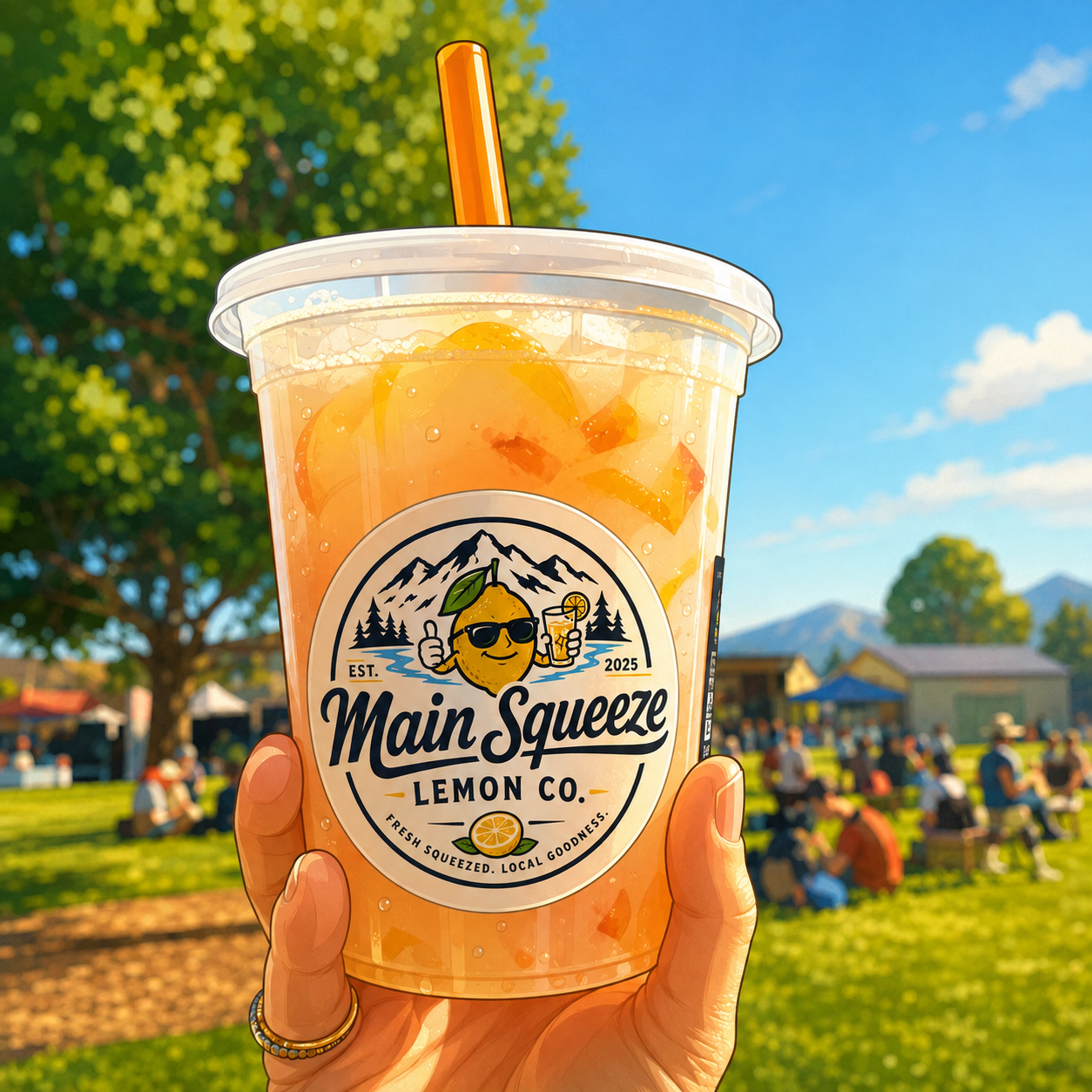 What we're pouring — Peaches and Cream Lemonade